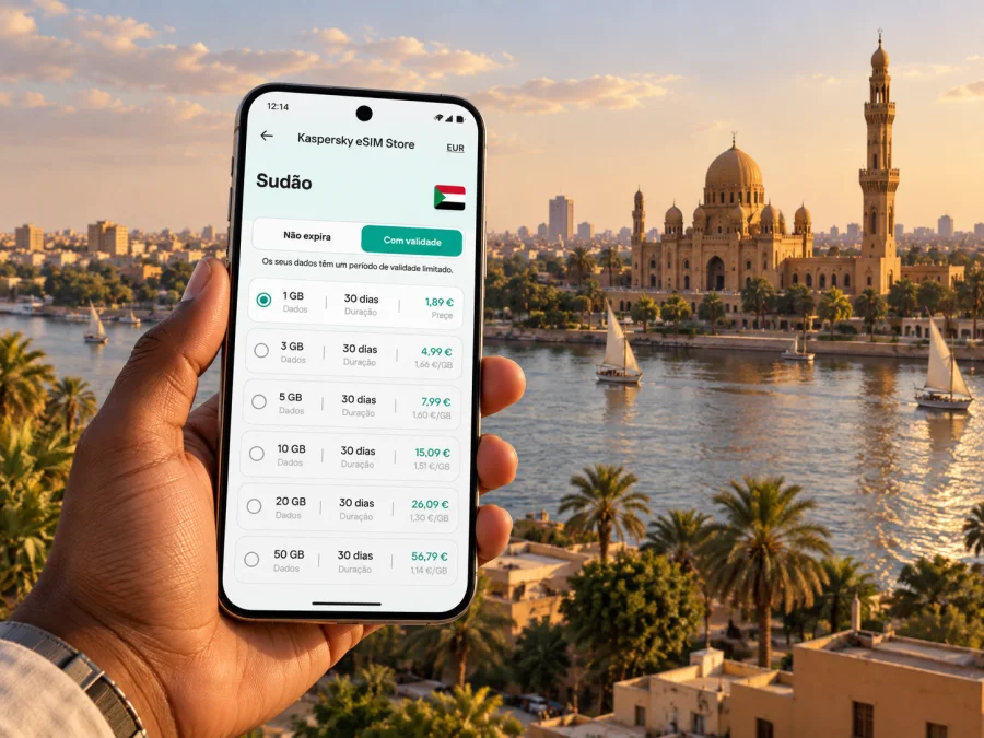 eSIM em Omdurman: internet móvel no Sudão