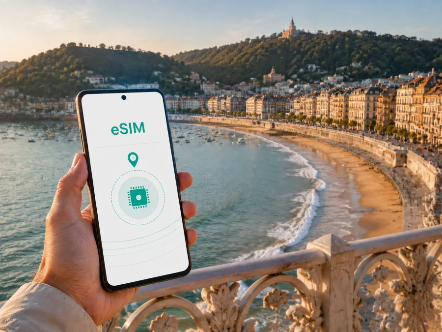 eSIM para San Sebastian: internet na viagem