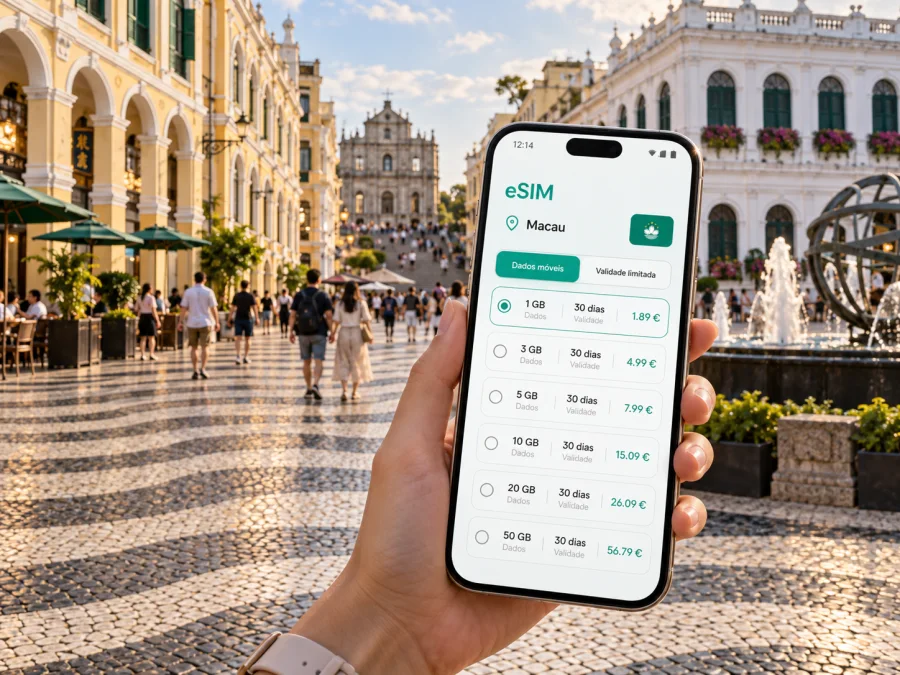 eSIM para Largo do Senado em Macau | Guia de viagem