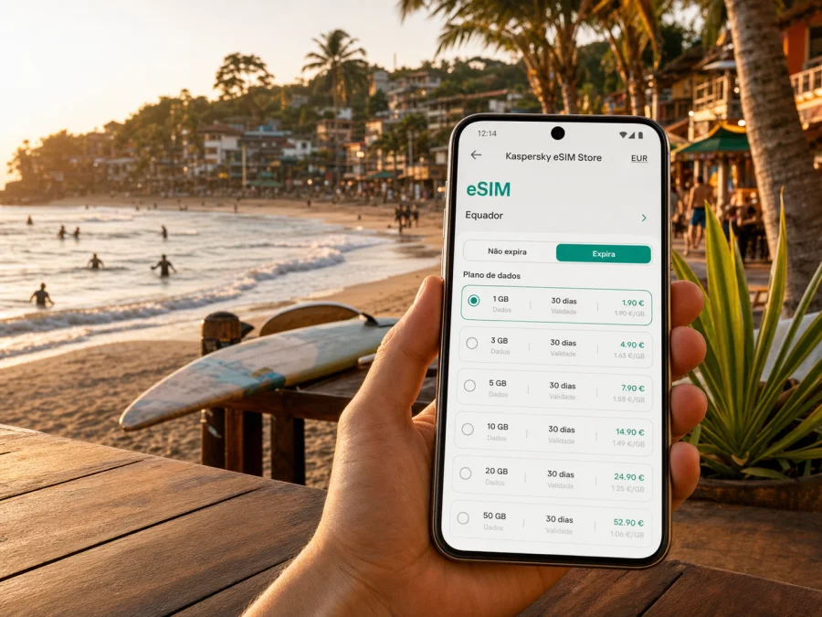 eSIM em Montanita: internet móvel no Equador