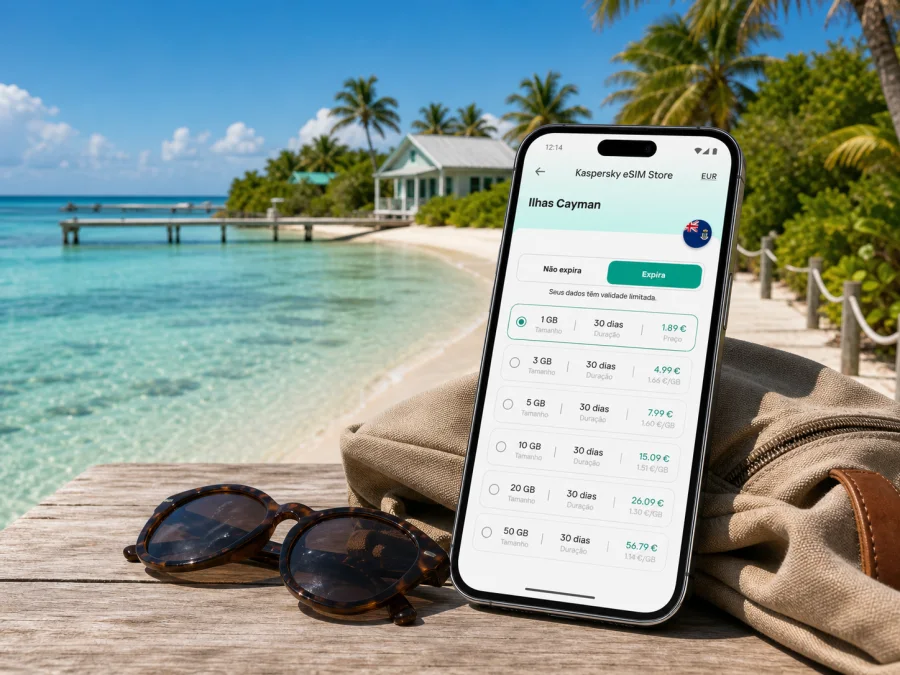 eSIM em Pequena Cayman: internet móvel