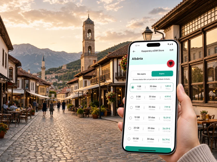 Korca eSIM: internet móvel para viajar