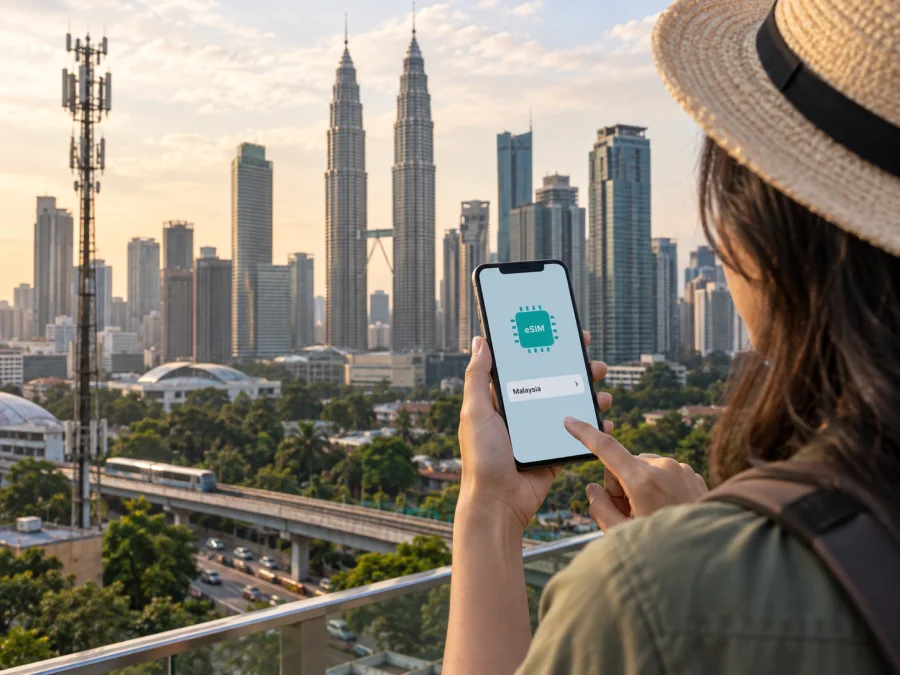 CelcomDigi eSIM na Malásia: ativação e cobertura
