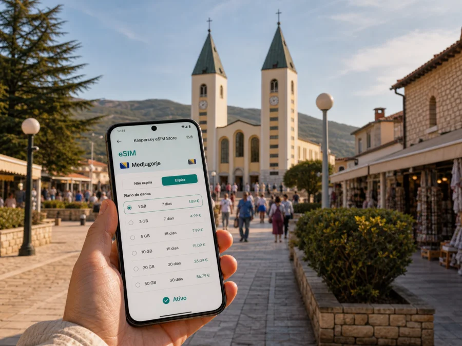 eSIM em Medjugorje: internet móvel para viajar