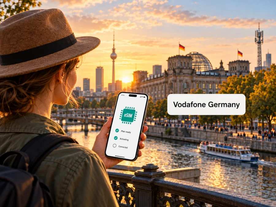 Vodafone Germany eSIM na Alemanha: o que verificar