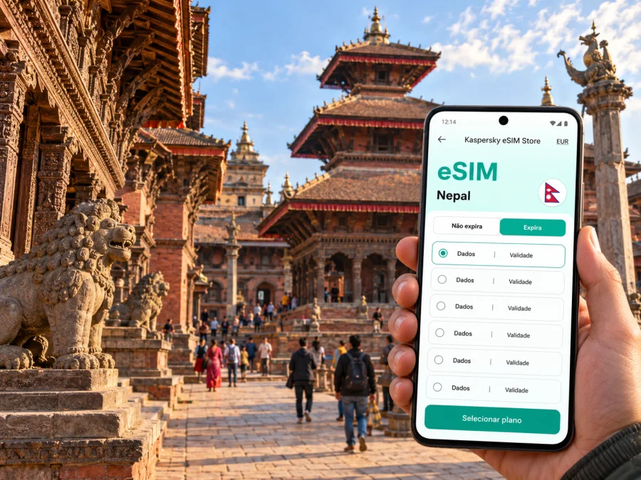eSIM em Lalitpur: internet móvel no Nepal
