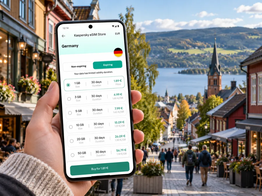 eSIM em Lillehammer: internet móvel na Noruega