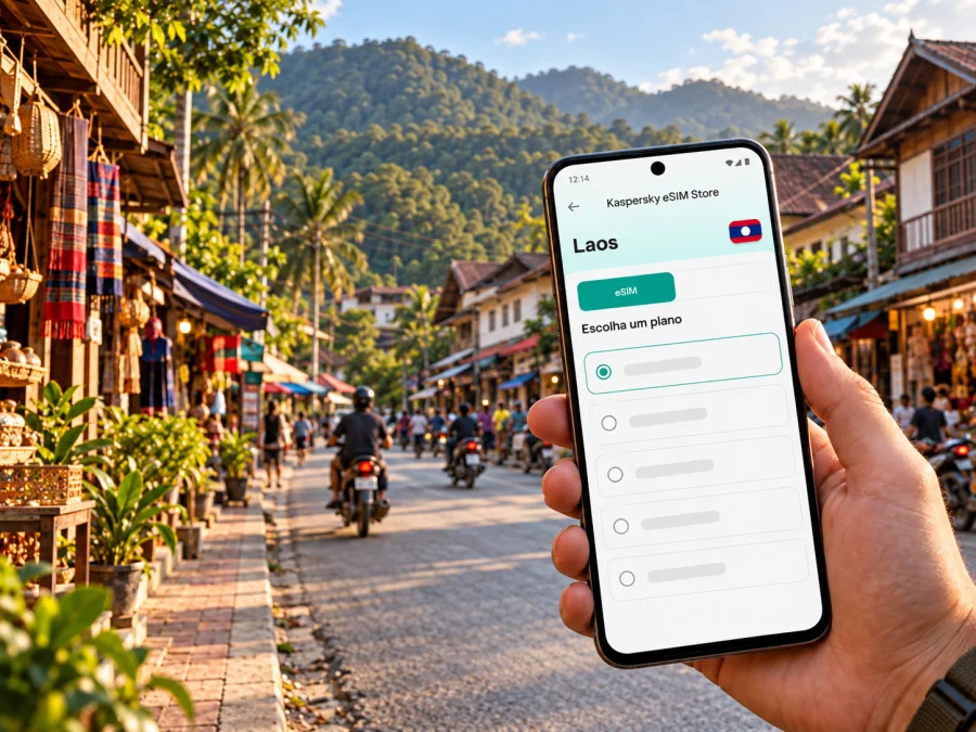 eSIM em Luang Namtha: internet móvel no Laos