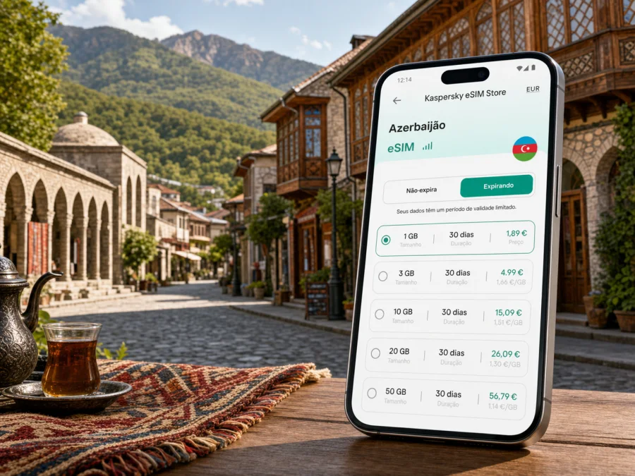 eSIM em Sheki: internet e ligação móvel