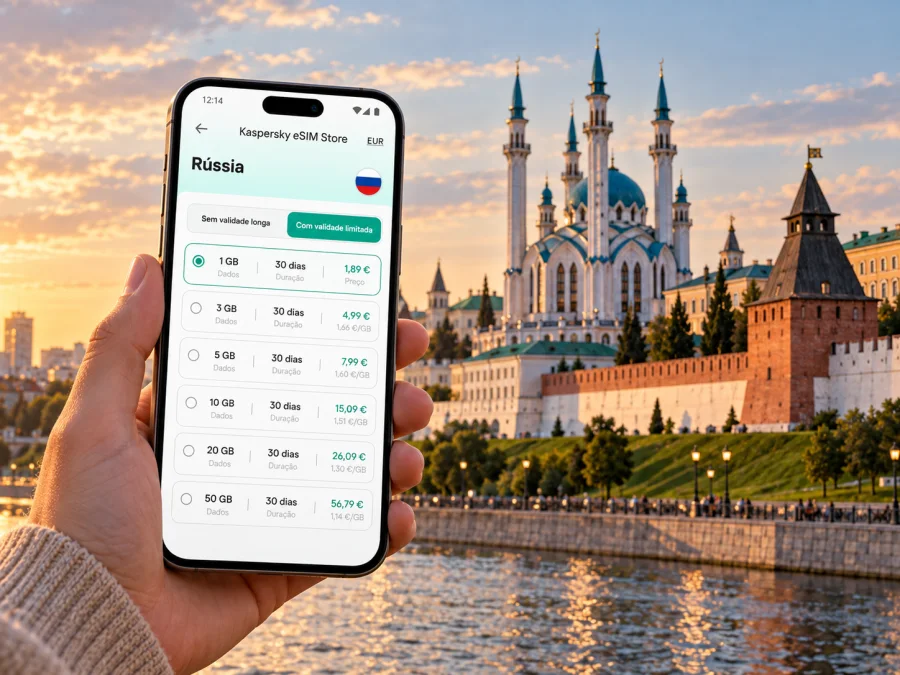eSIM em Kazan: internet móvel e guia da cidade