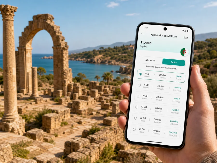 eSIM em Tipaza: internet móvel na viagem