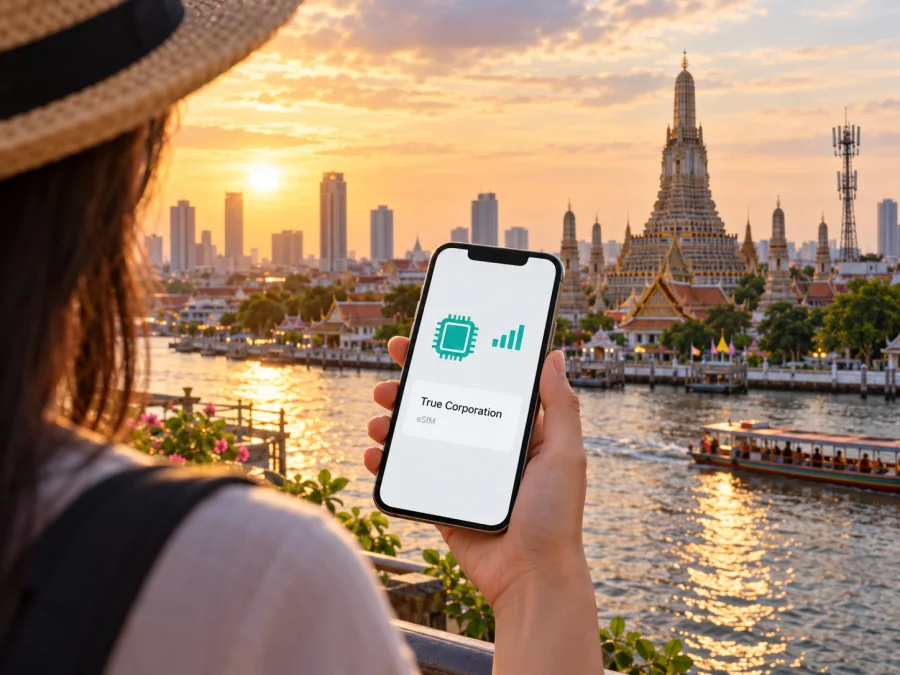 True Corporation eSIM na Tailândia: o que verificar