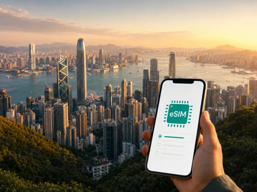 eSIM em Central, Hong Kong: internet em viagem