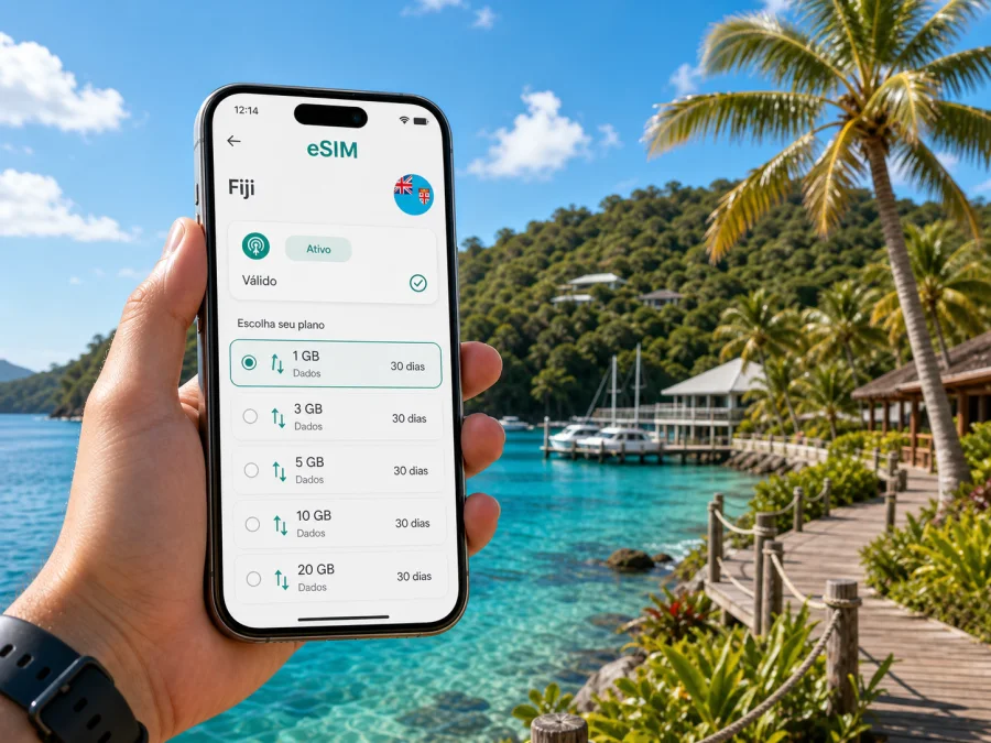 eSIM em Pacific Harbour: internet móvel