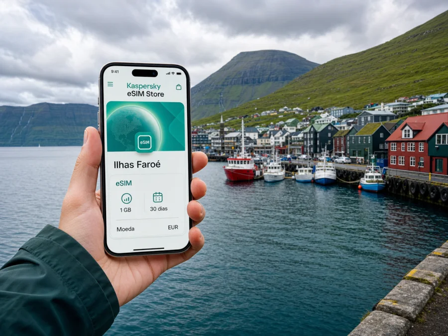 eSIM em Runavik: internet nas Ilhas Faroé
