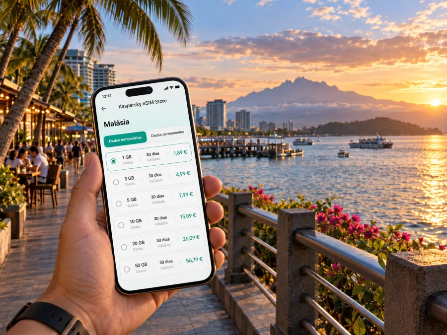 Kota Kinabalu com eSIM: internet móvel na Malásia