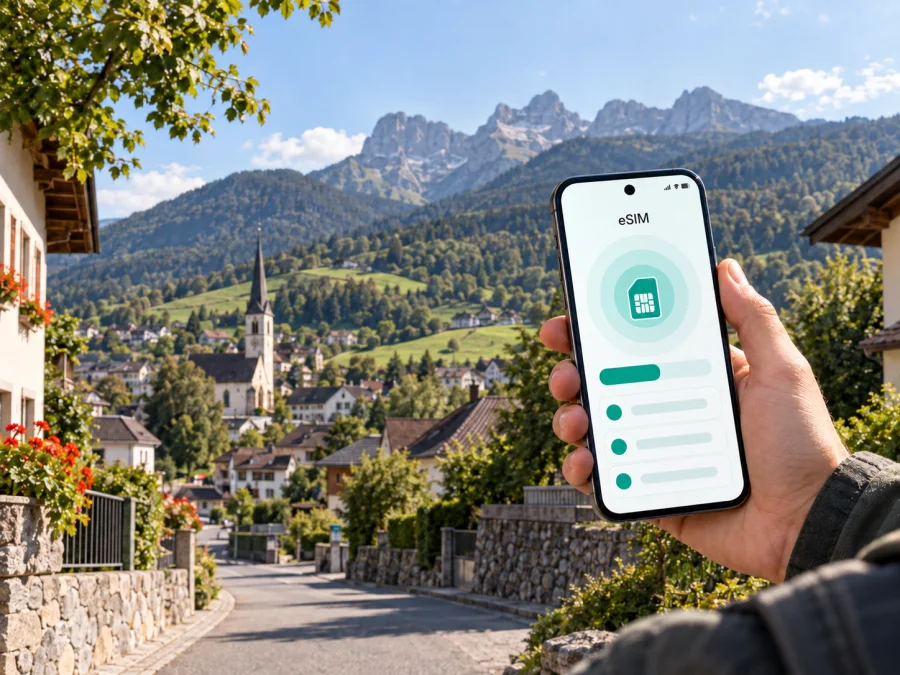 eSIM em Mauren: internet móvel no Liechtenstein