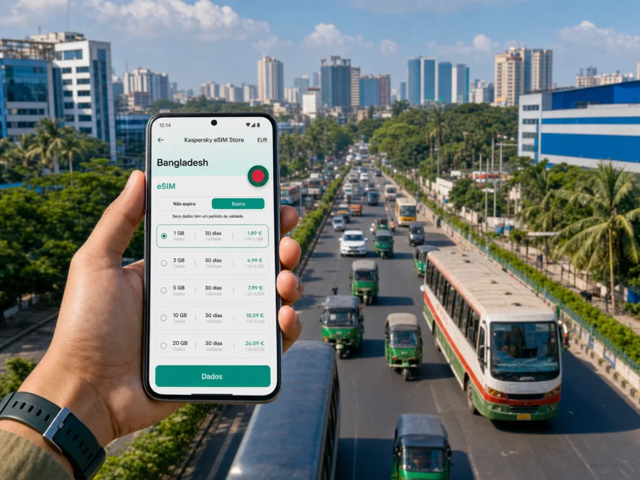 eSIM em Gazipur: internet móvel para viagem