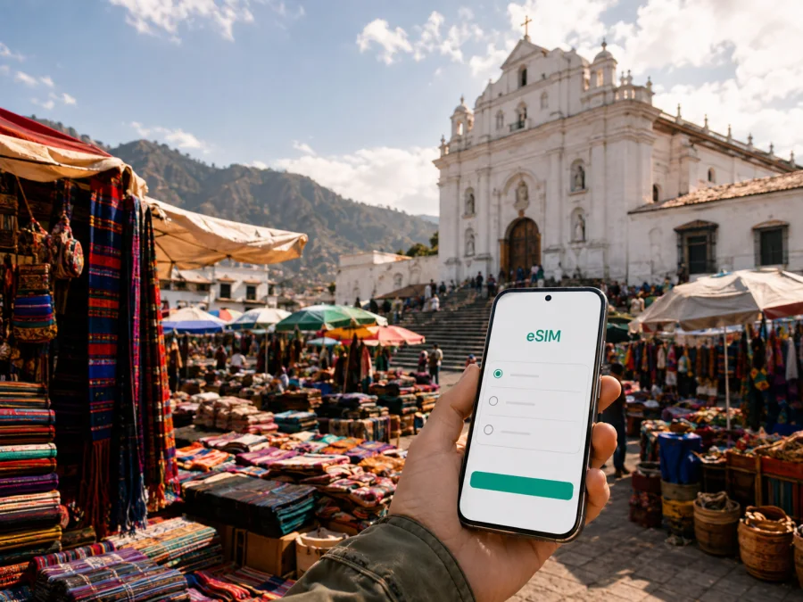 eSIM em Chichicastenango: internet na viagem