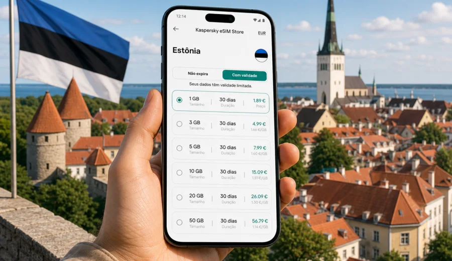 eSIM na Estônia: internet móvel para viagem