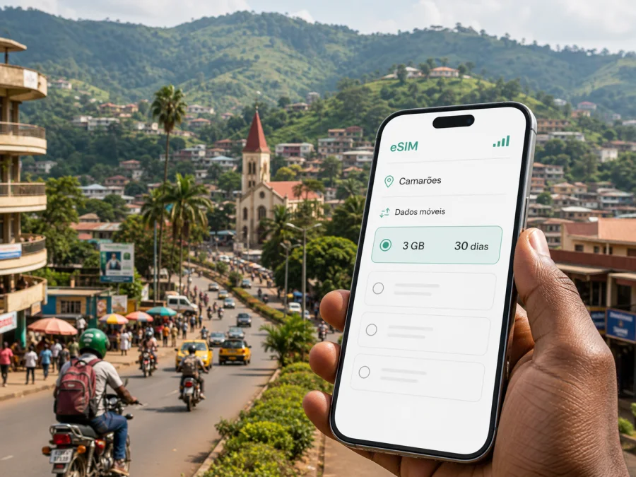 eSIM em Bamenda: internet móvel para viajar