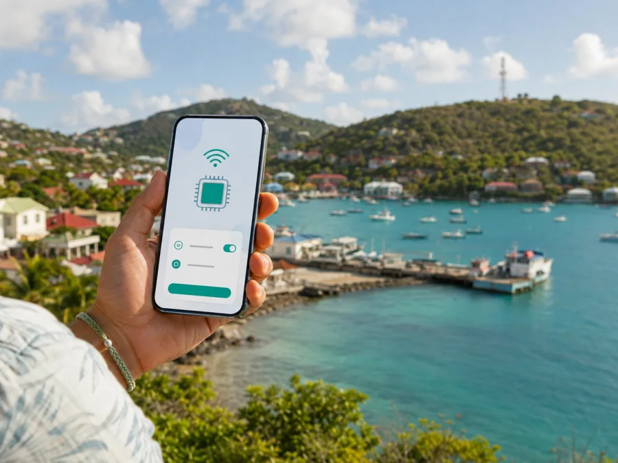 Dauphin Telecom eSIM em São Bartolomeu: o que verificar