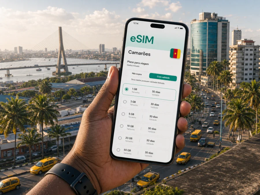 eSIM em Douala: conexão móvel e internet