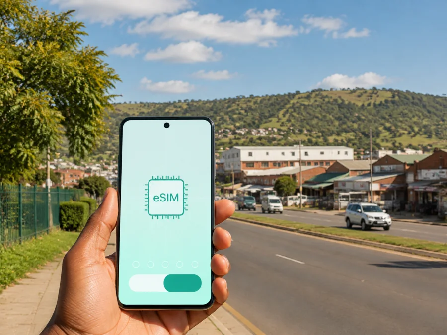 Matsapha eSIM: internet móvel na Suazilândia
