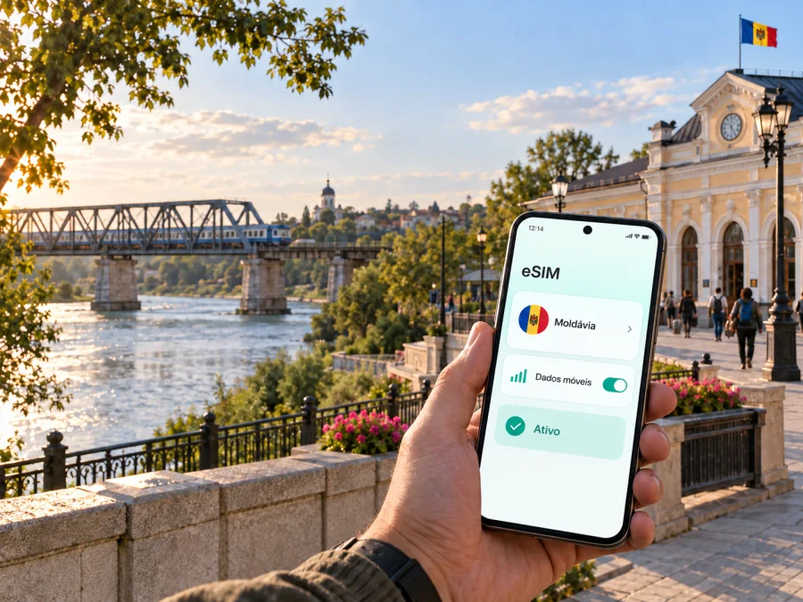eSIM em Ungheni: internet móvel na Moldávia