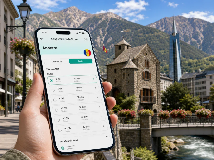 eSIM em Andorra la Vella: internet móvel