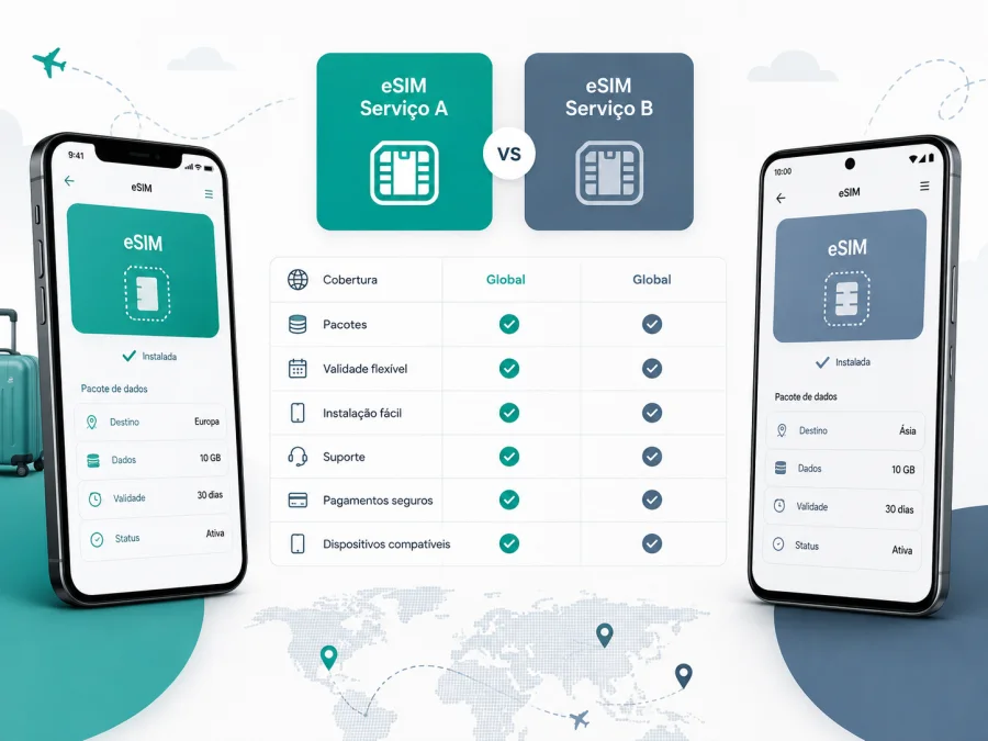 Kaspersky eSIM Store vs Airalo: comparação