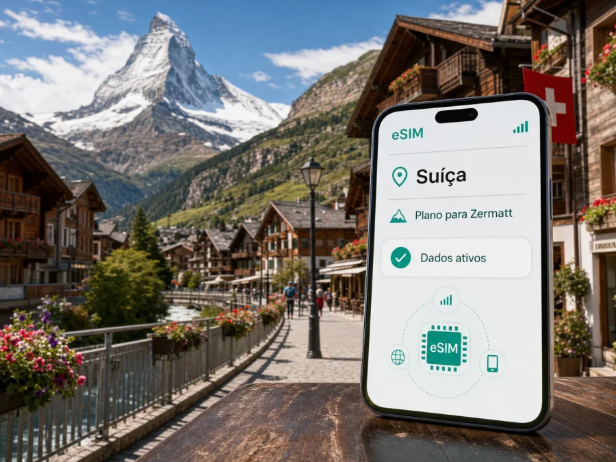 Zermatt eSIM: internet móvel na viagem