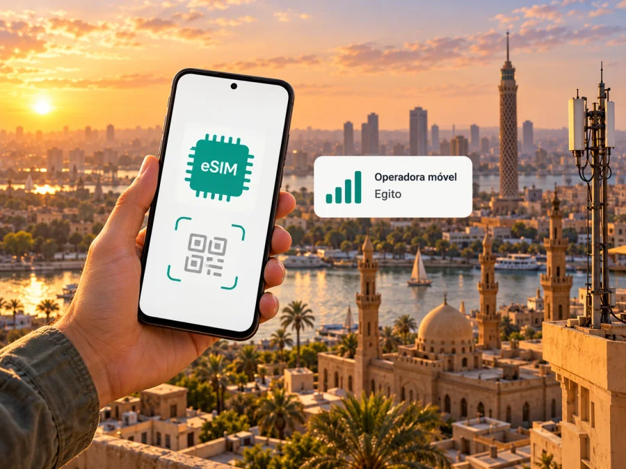 Vodafone Egypt eSIM no Egito: como ativar