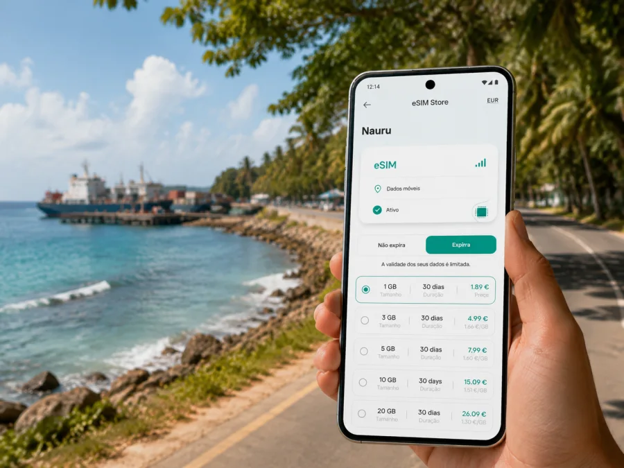 Aiwo eSIM: internet móvel para viajar em Nauru