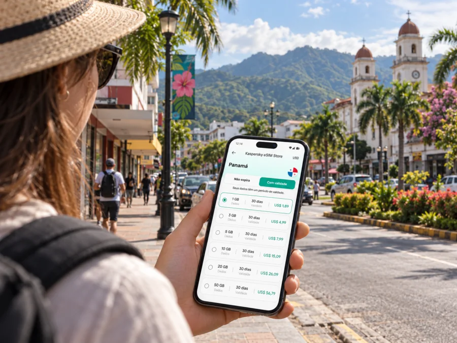 eSIM em David: internet móvel no Panamá