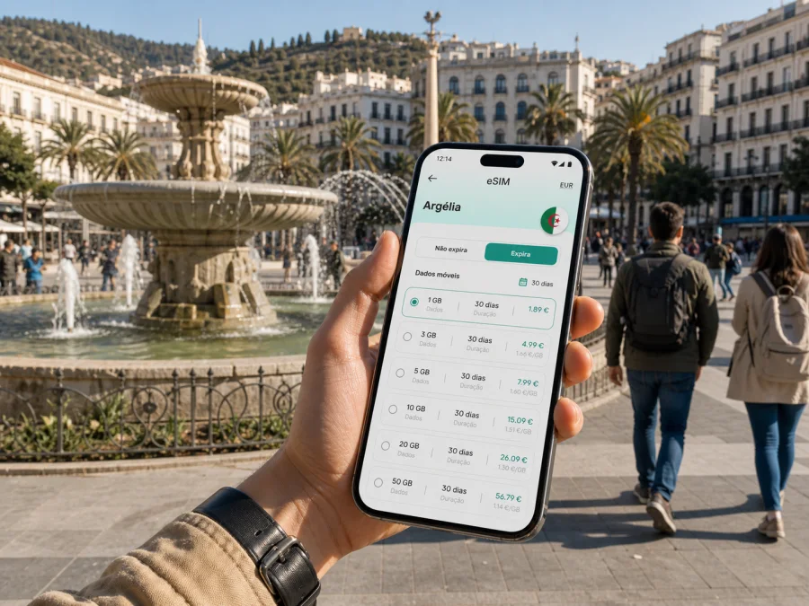 eSIM em Setif: internet móvel para viagem