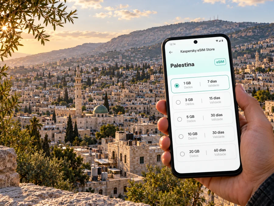 Nablus com eSIM: internet móvel na cidade