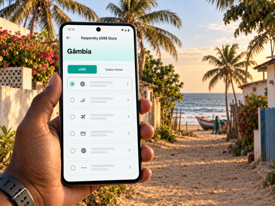 eSIM em Brufut: internet móvel na Gâmbia