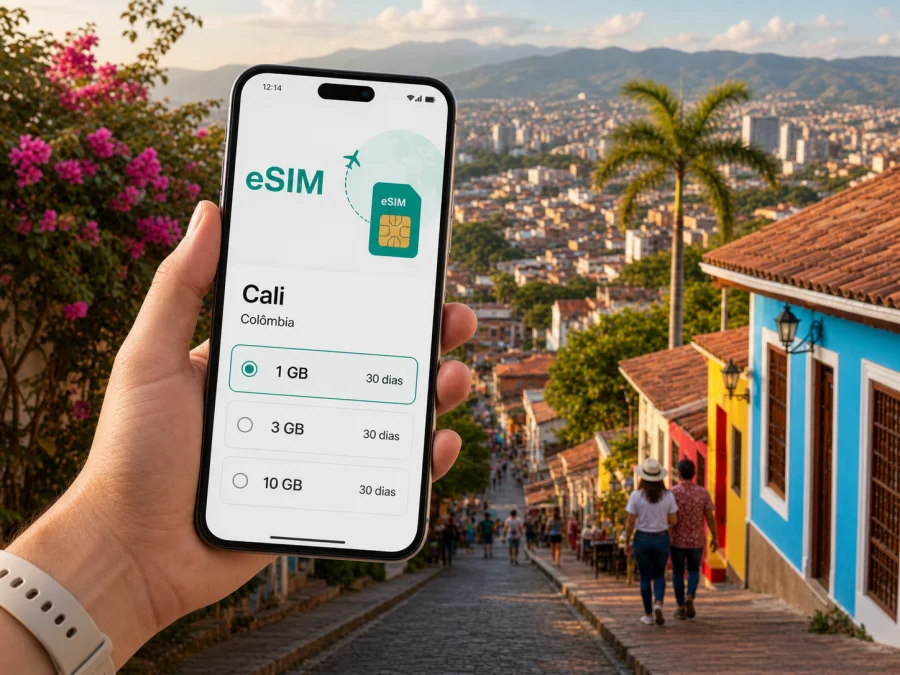 eSIM em Cali: internet móvel para viajar