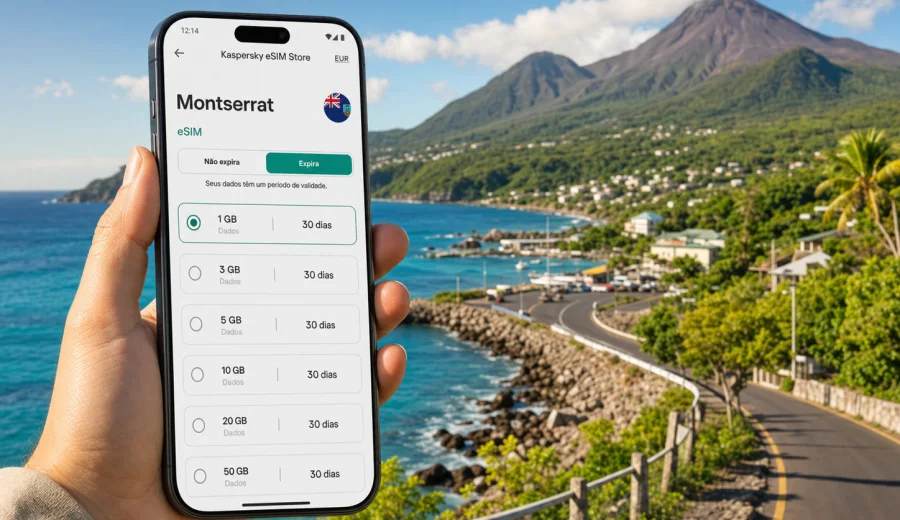 eSIM em Montserrat: internet e conexão móvel
