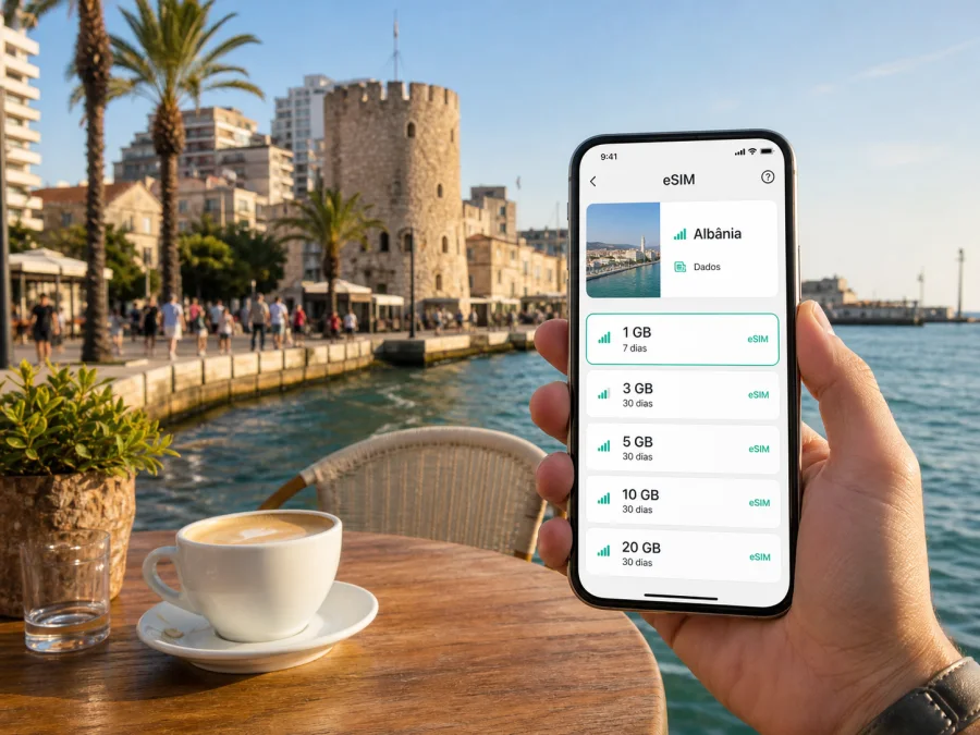 eSIM em Durres: internet móvel na Albânia