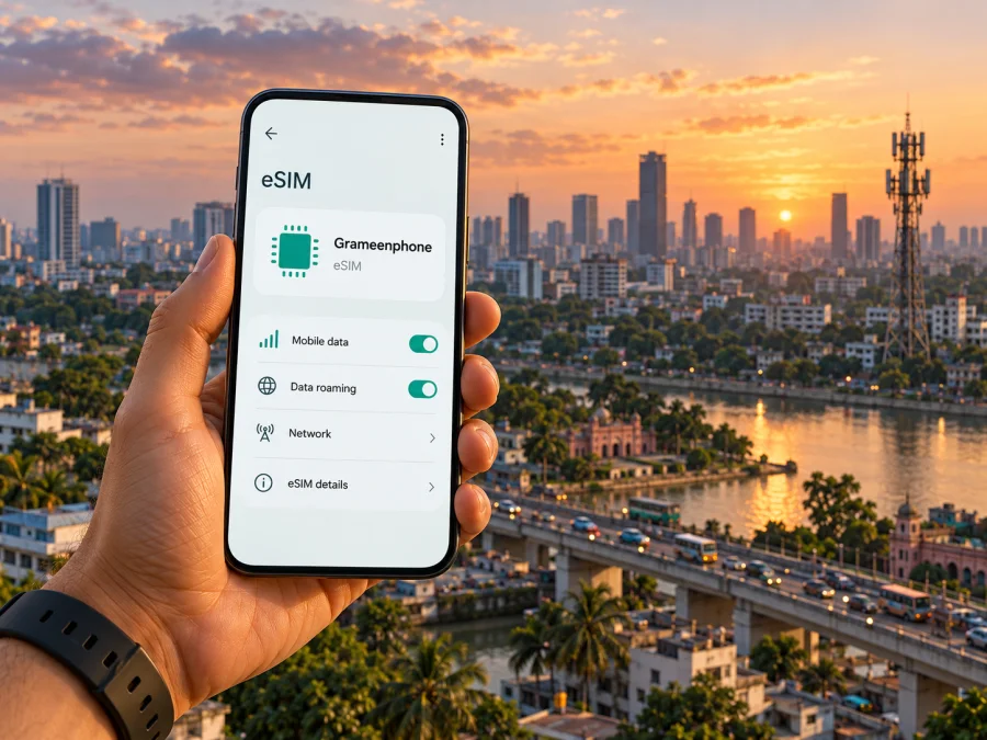 Grameenphone- eSIM em Bangladesh: o que verificar