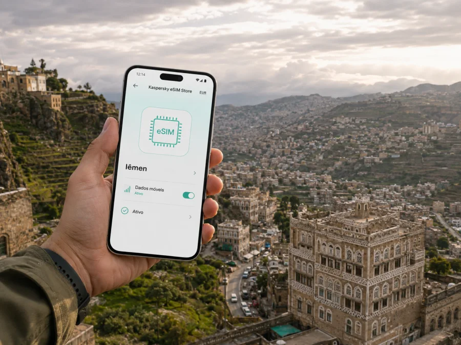 eSIM em Ibb: internet móvel no Iêmen