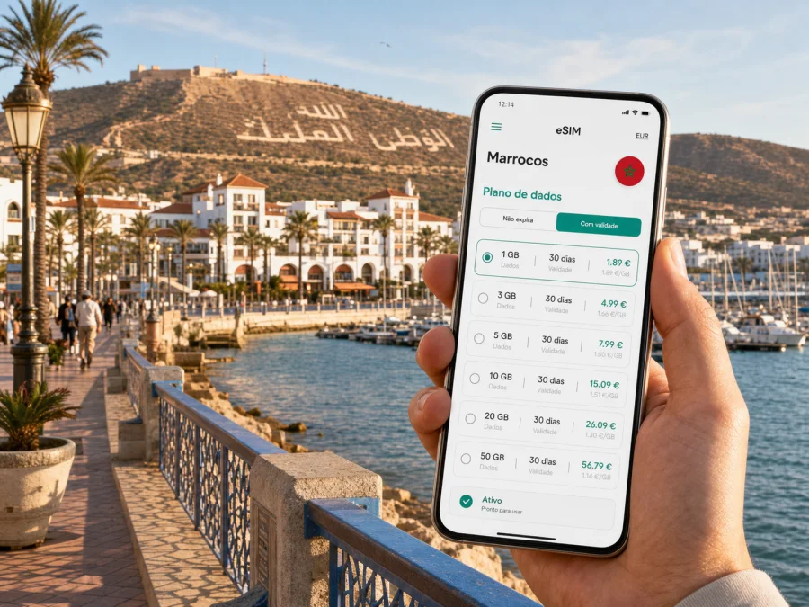 eSIM em Agadir: internet móvel para viajar