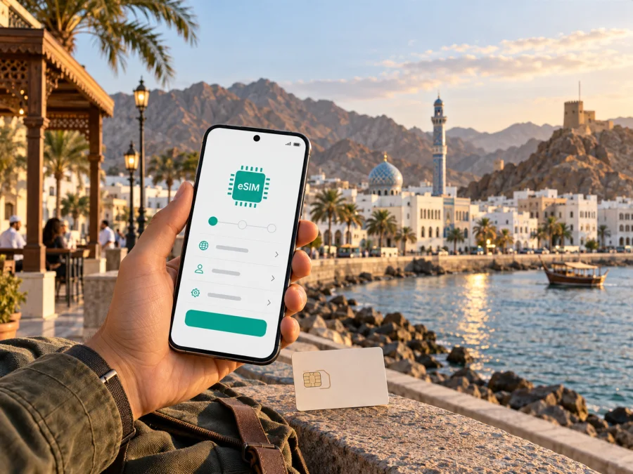 Vodafone eSIM em Omã: ativação e cobertura