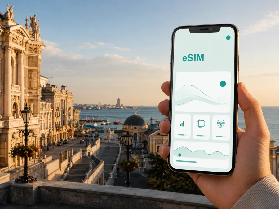 eSIM em Odesa: internet móvel na Ucrânia