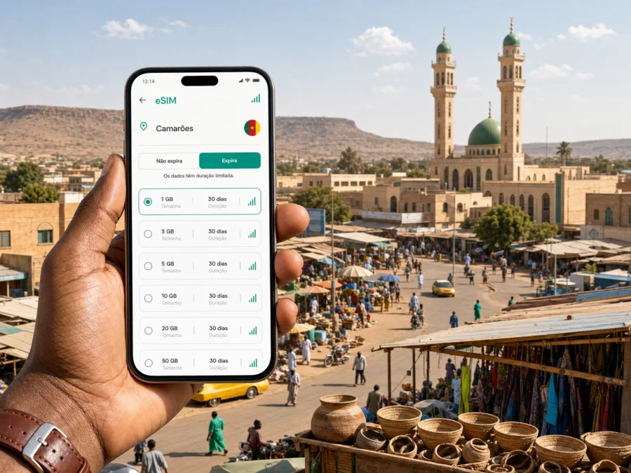 eSIM em Maroua: internet móvel para viajar