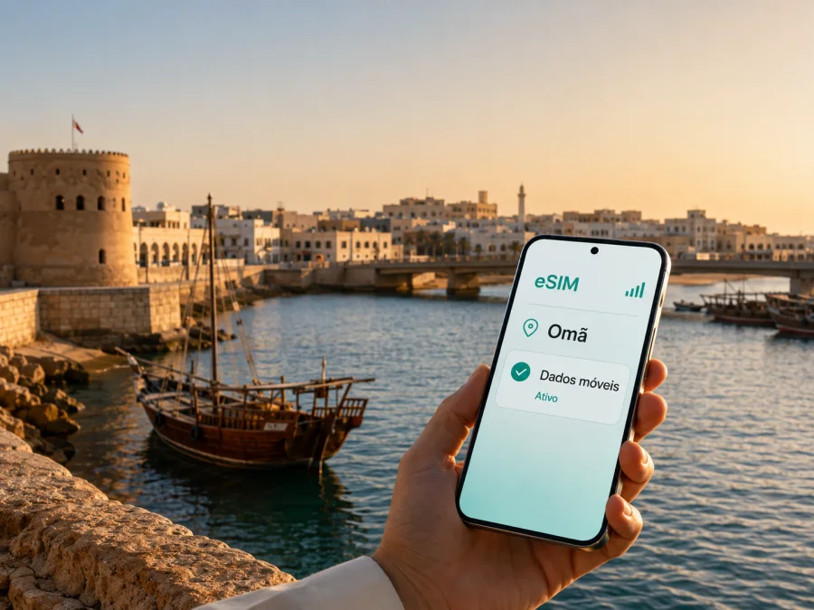 eSIM em Sur: internet móvel para viajar em Omã