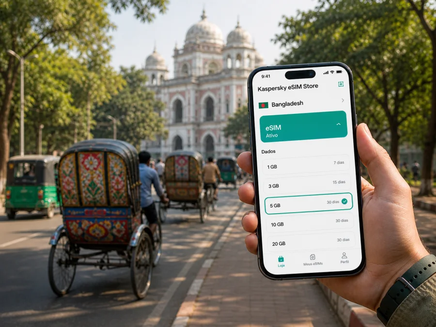 eSIM em Rangpur: internet para viagem