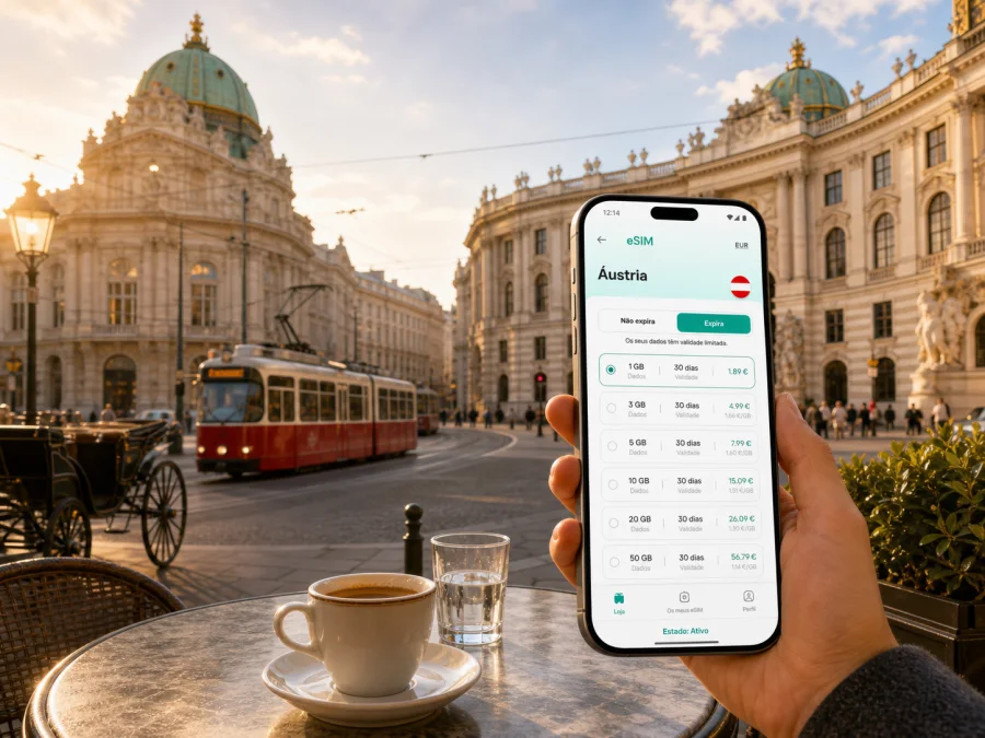 eSIM em Viena: internet móvel para viajar